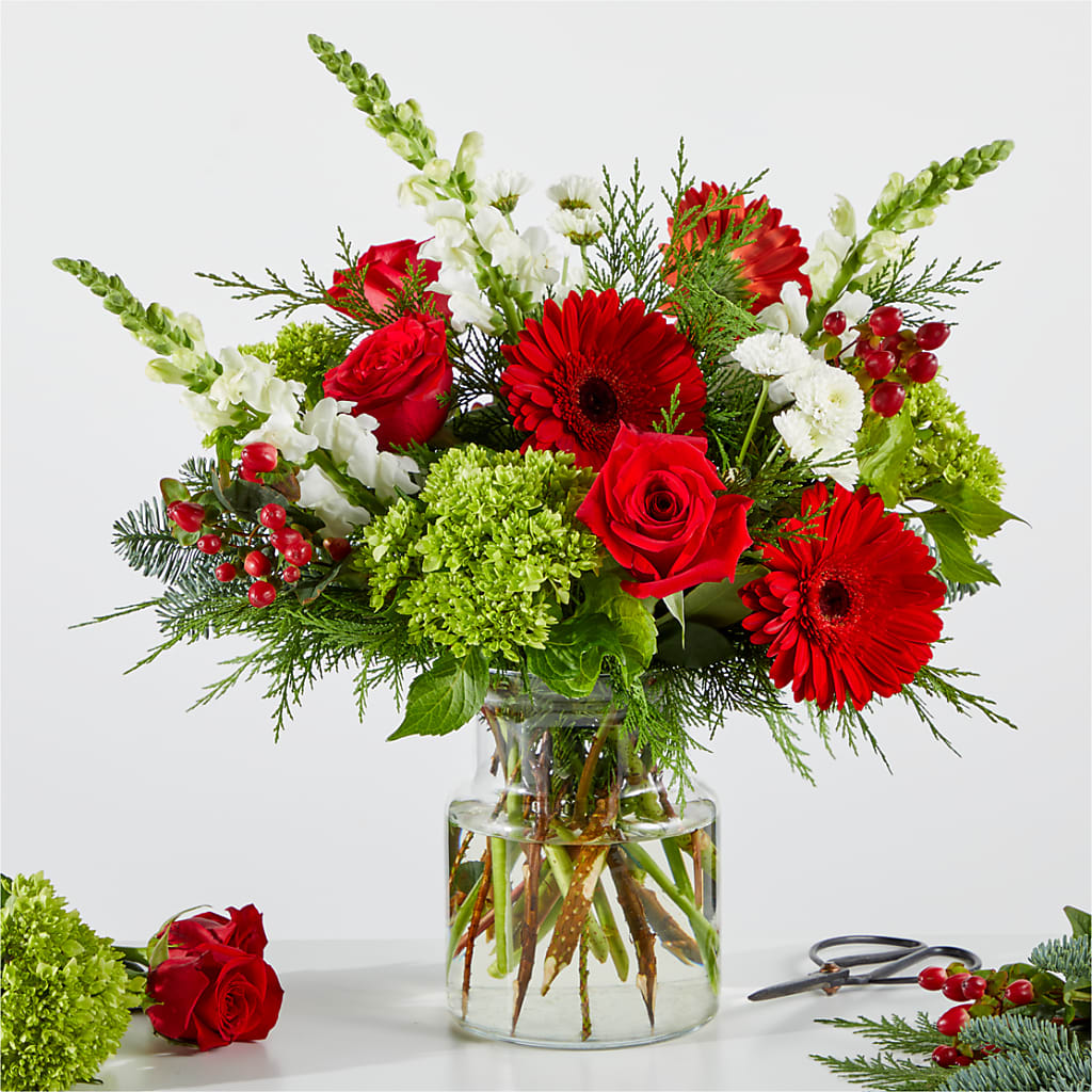 Merry Moment Bouquet – A Florist Original – CARLOS BLOOMS & EVENTS, Garnerville NY