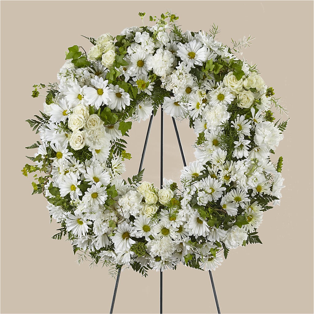 Faithful Wishes Wreath – CARLOS BLOOMS & EVENTS, Garnerville NY