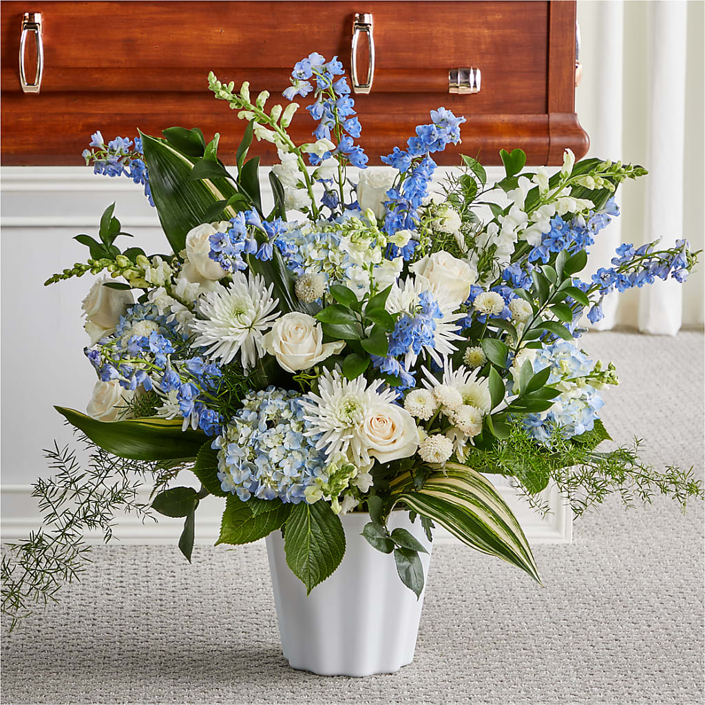 Everlasting Memories Floor Basket – CARLOS BLOOMS & EVENTS, Garnerville NY