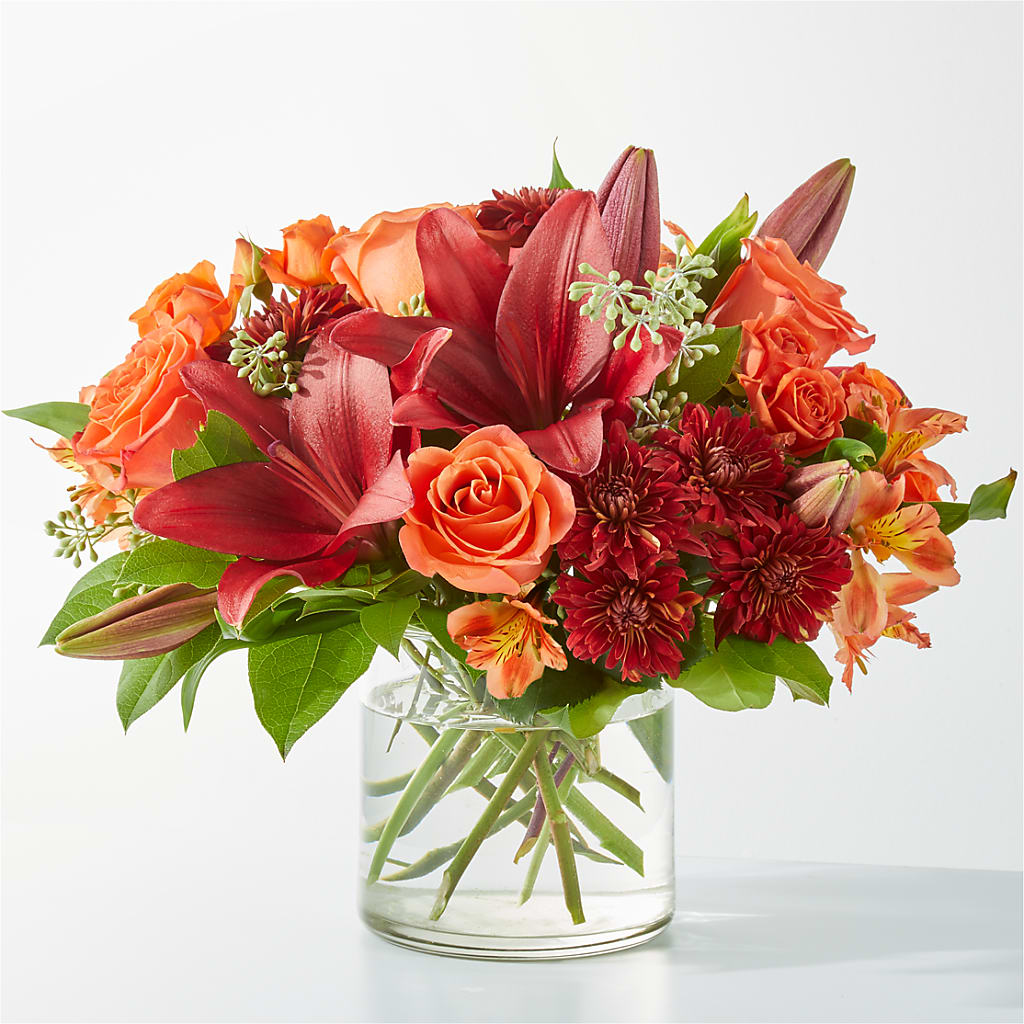 Crimson Leaves Bouquet – CARLOS BLOOMS & EVENTS, Garnerville NY