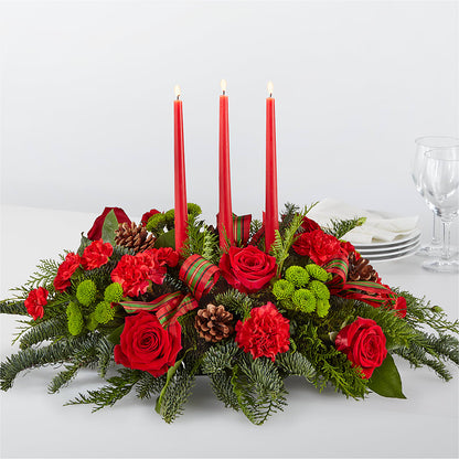 By the Candlelight Centerpiece – CARLOS BLOOMS & EVENTS, Garnerville NY