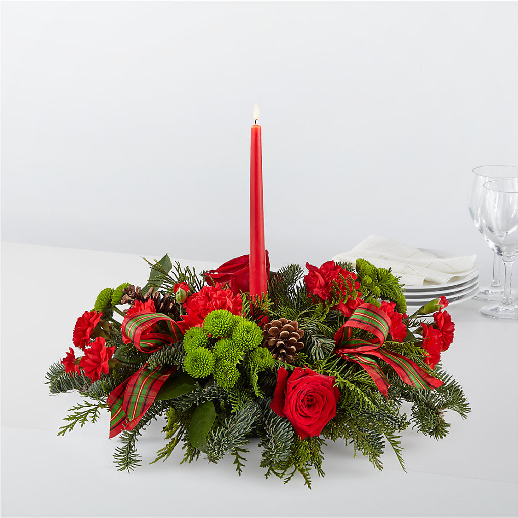 By the Candlelight Centerpiece – CARLOS BLOOMS & EVENTS, Garnerville NY