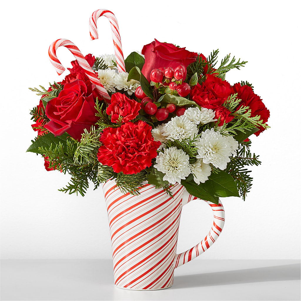 Peppermint Swirl Mug – CARLOS BLOOMS & EVENTS, Garnerville NY
