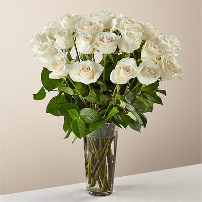 Long Stem White Rose Bouquet – CARLOS BLOOMS & EVENTS, Garnerville NY