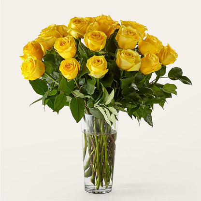Long Stem Yellow Rose Bouquet – CARLOS BLOOMS & EVENTS, Garnerville NY
