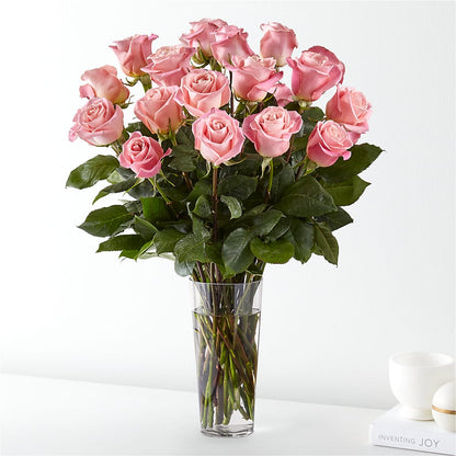 Long Stem Pink Rose Bouquet – CARLOS BLOOMS & EVENTS, Garnerville NY