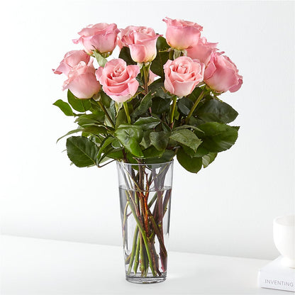 Long Stem Pink Rose Bouquet – CARLOS BLOOMS & EVENTS, Garnerville NY