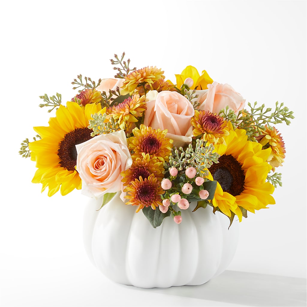 Pumpkin to Talk About Bouquet – CARLOS BLOOMS & EVENTS, Garnerville NY