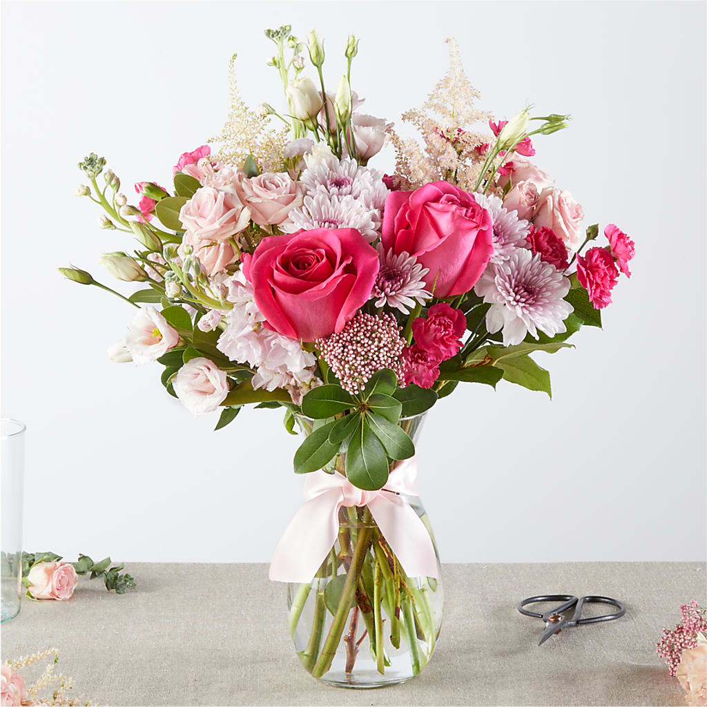 Pink Ribbon - A Florist Original – CARLOS BLOOMS & EVENTS, Garnerville NY