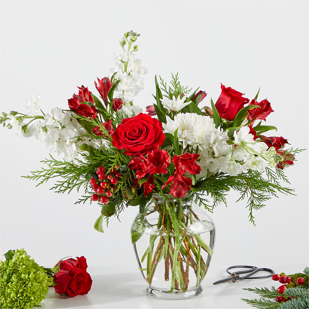 Merry Moment Bouquet – A Florist Original – CARLOS BLOOMS & EVENTS, Garnerville NY