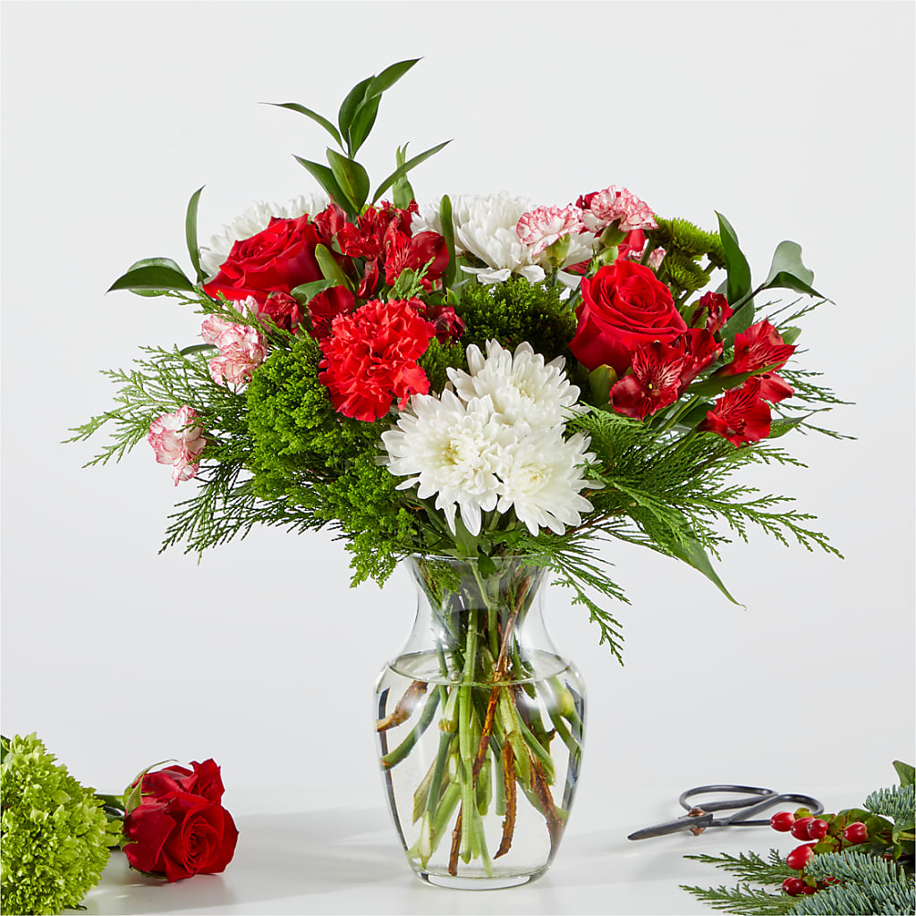 Merry Moment Bouquet – A Florist Original – CARLOS BLOOMS & EVENTS, Garnerville NY