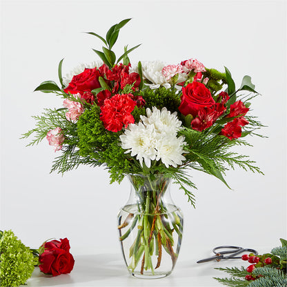Merry Moment Bouquet – A Florist Original – CARLOS BLOOMS & EVENTS, Garnerville NY