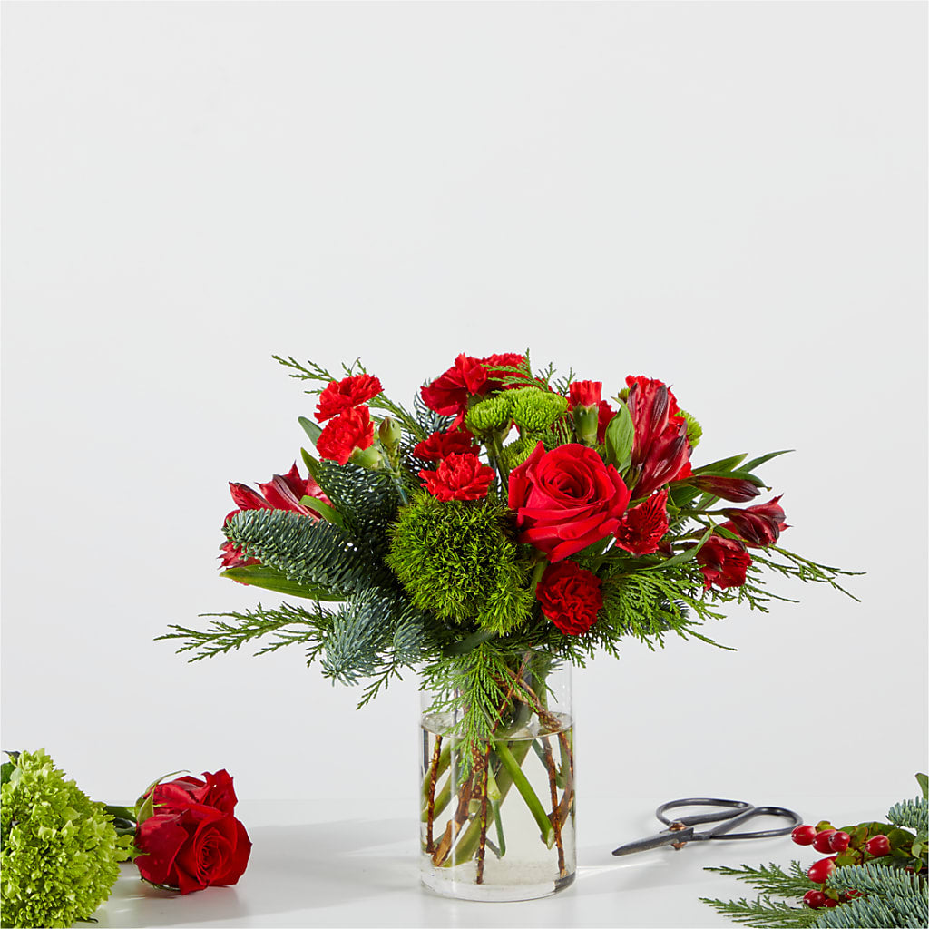 Merry Moment Bouquet – A Florist Original – CARLOS BLOOMS & EVENTS, Garnerville NY