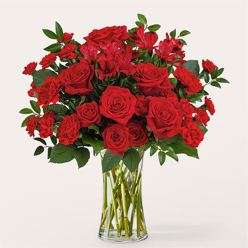 Brilliant Ruby Bouquet – CARLOS BLOOMS & EVENTS, Garnerville NY
