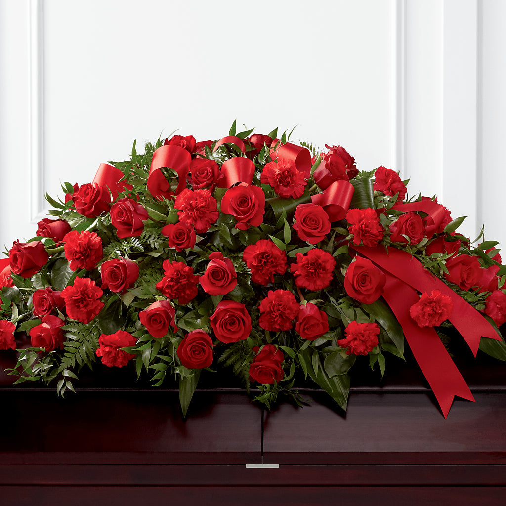 Tribute of Life Casket Spray – CARLOS BLOOMS & EVENTS, Garnerville NY