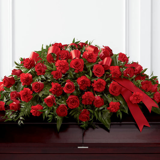Tribute of Life Casket Spray – CARLOS BLOOMS & EVENTS, Garnerville NY