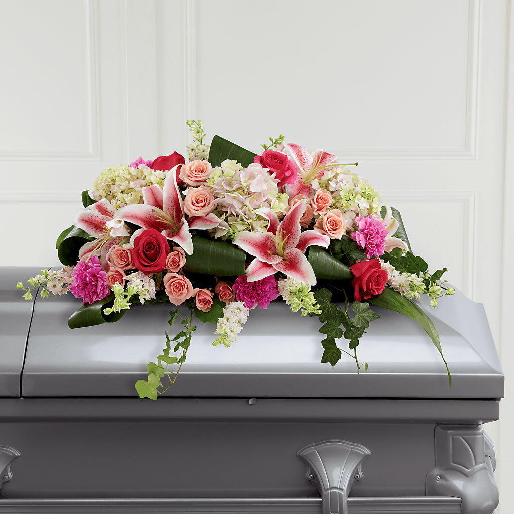 Splendid Grace Casket Spray – CARLOS BLOOMS & EVENTS, Garnerville NY