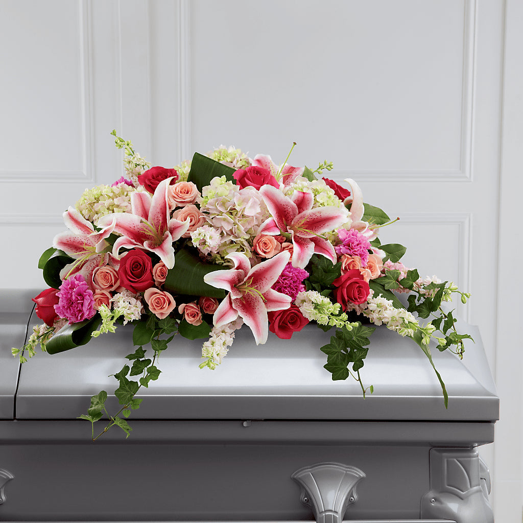 Splendid Grace Casket Spray – CARLOS BLOOMS & EVENTS, Garnerville NY