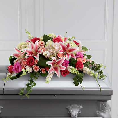 Splendid Grace Casket Spray – CARLOS BLOOMS & EVENTS, Garnerville NY