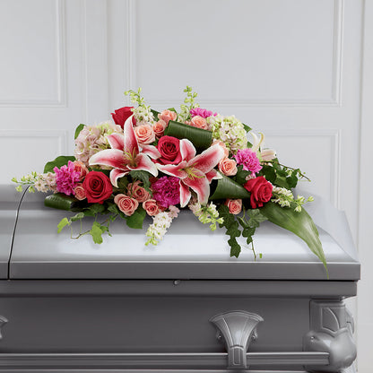 Splendid Grace Casket Spray – CARLOS BLOOMS & EVENTS, Garnerville NY