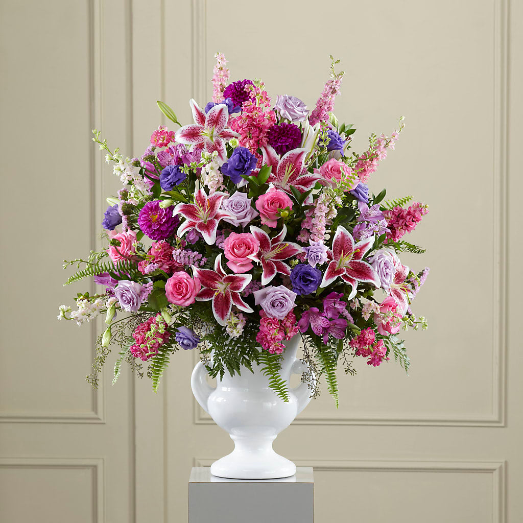 Peaceful Tribute Arrangement – CARLOS BLOOMS & EVENTS, Garnerville NY