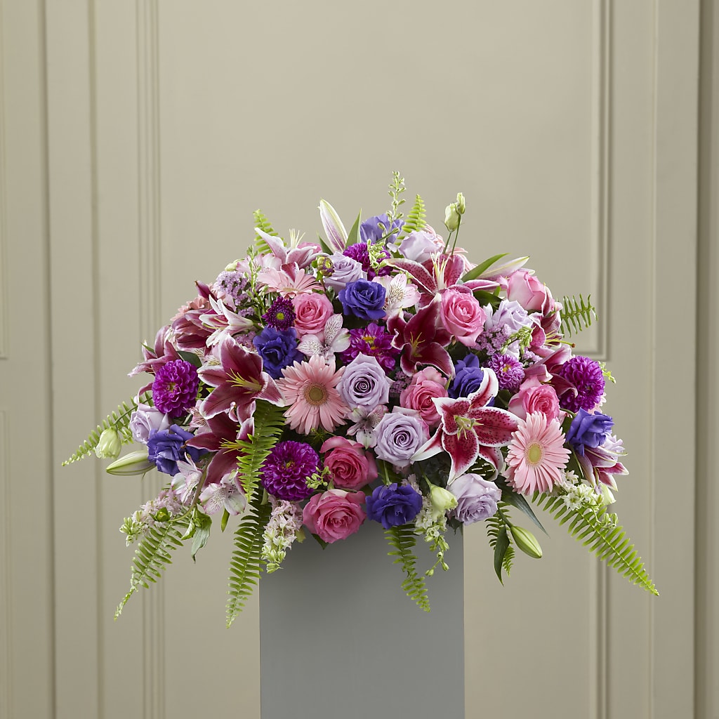 Fare Thee Well Pedestal – CARLOS BLOOMS & EVENTS, Garnerville NY