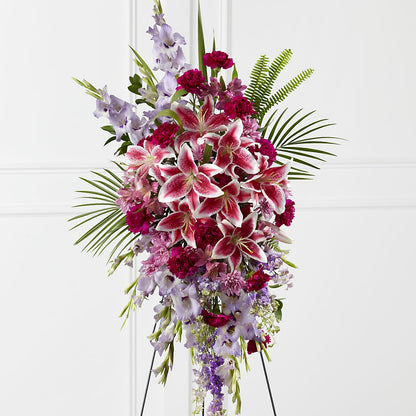 Tender Touch Standing Spray – CARLOS BLOOMS & EVENTS, Garnerville NY