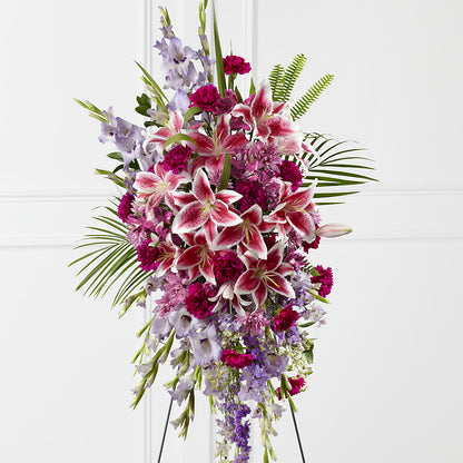 Tender Touch Standing Spray – CARLOS BLOOMS & EVENTS, Garnerville NY