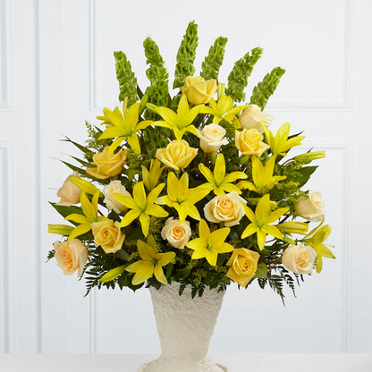 Golden Memories Arrangement – CARLOS BLOOMS & EVENTS, Garnerville NY