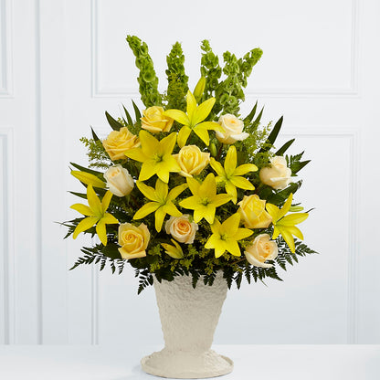 Golden Memories Arrangement – CARLOS BLOOMS & EVENTS, Garnerville NY