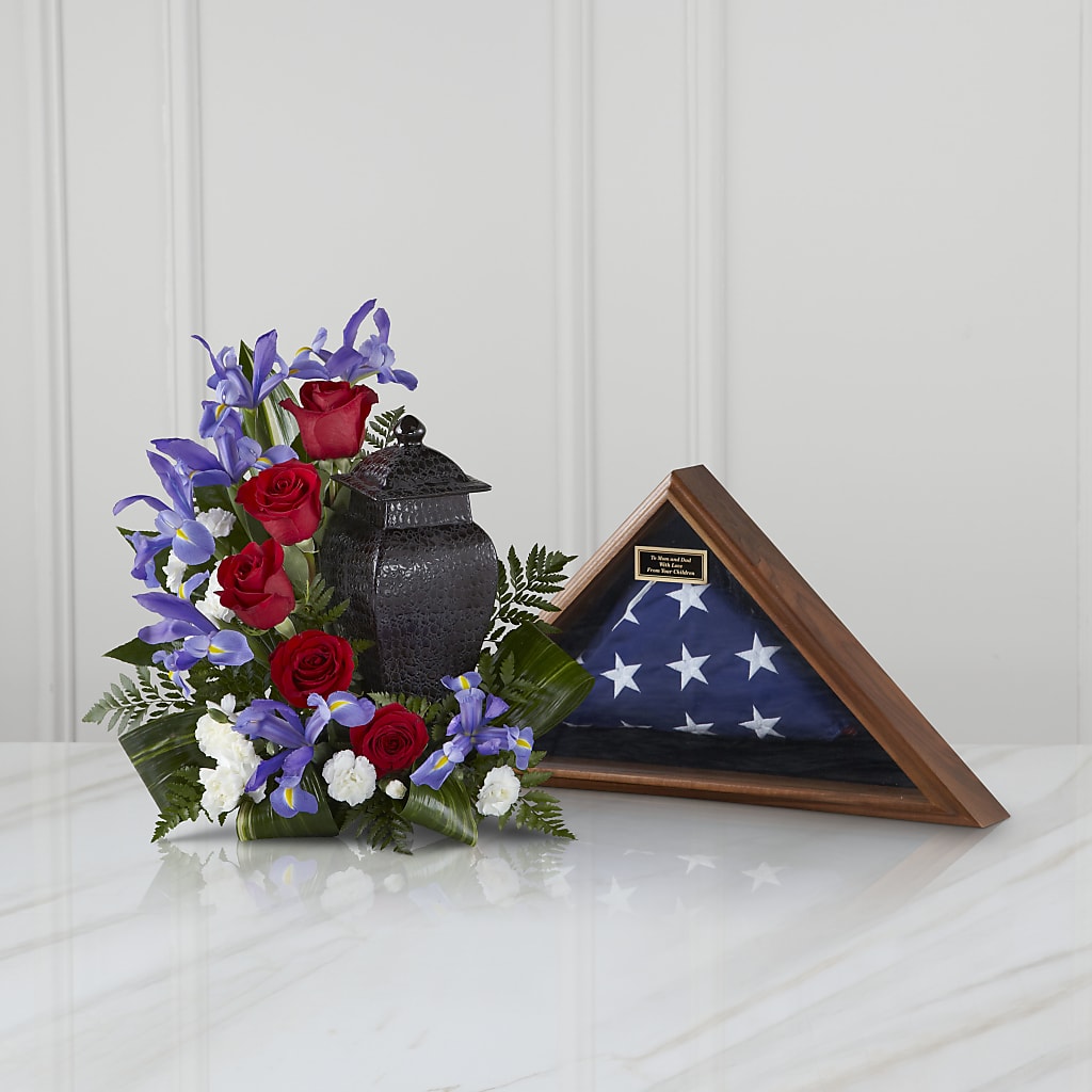 Patriotic Tribute Arrangement – CARLOS BLOOMS & EVENTS, Garnerville NY