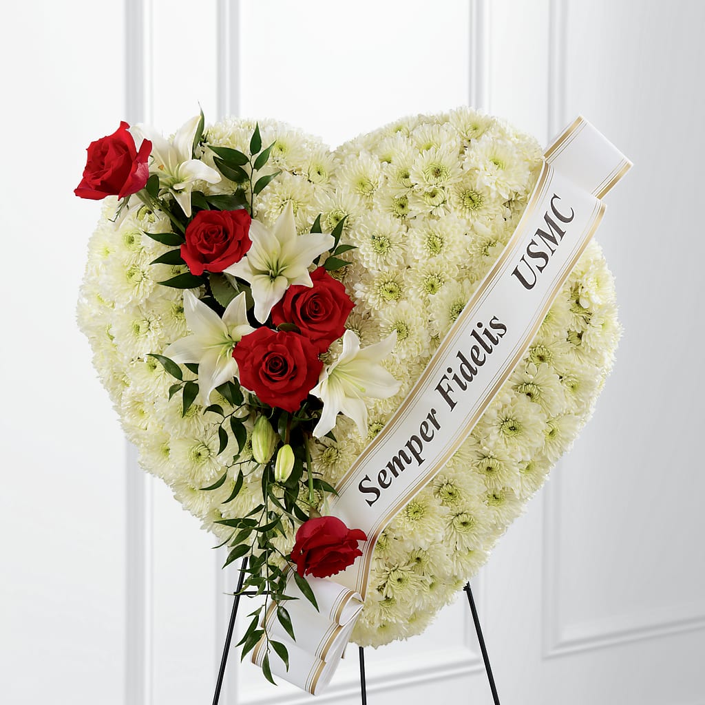 Heartfelt Hero Standing Heart – CARLOS BLOOMS & EVENTS, Garnerville NY