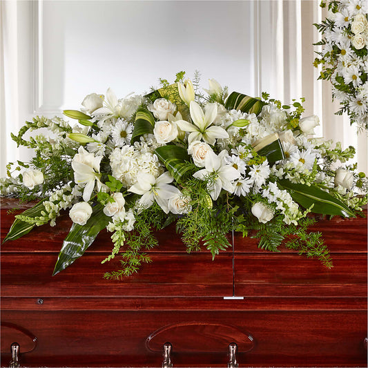 Abundance Casket Spray – CARLOS BLOOMS & EVENTS, Garnerville NY