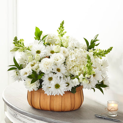 Pure Ivory Basket – CARLOS BLOOMS & EVENTS, Garnerville NY