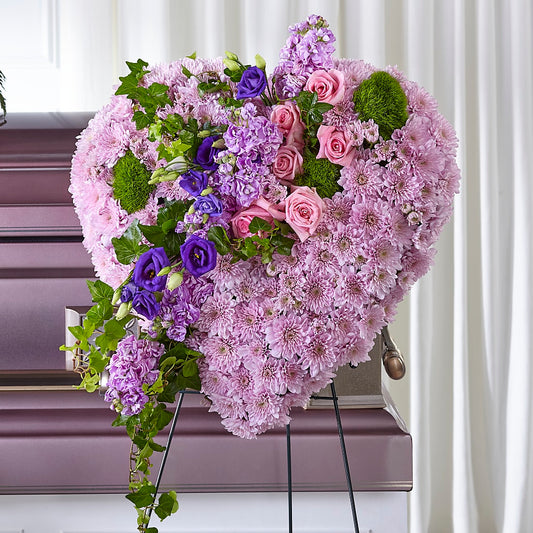 Treasured Love Standing Heart – CARLOS BLOOMS & EVENTS, Garnerville NY