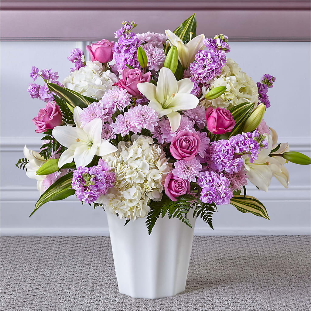 Heaven Sent Floor Basket – CARLOS BLOOMS & EVENTS, Garnerville NY