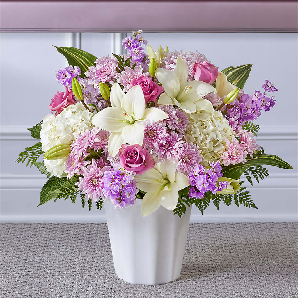 Heaven Sent Floor Basket – CARLOS BLOOMS & EVENTS, Garnerville NY