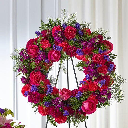 Calming Colors Wreath – CARLOS BLOOMS & EVENTS, Garnerville NY