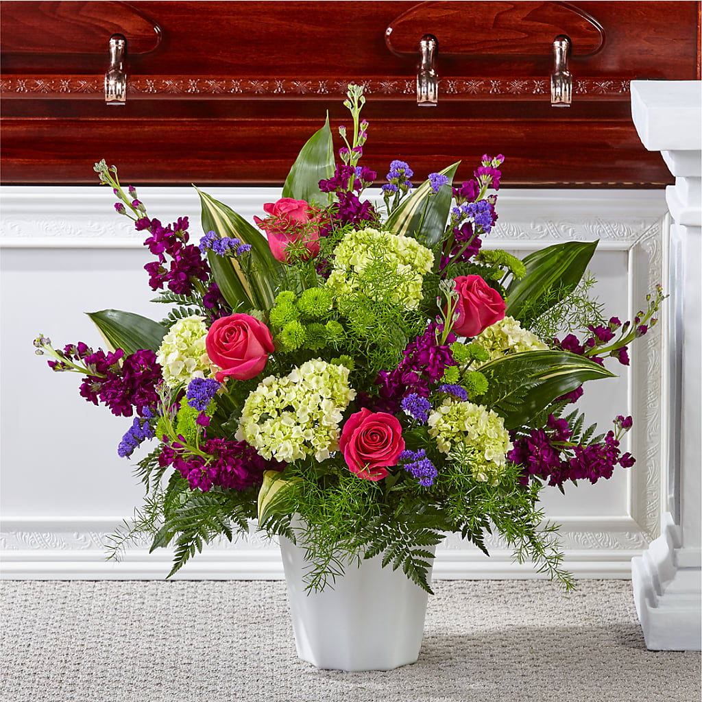 Beautiful Horizons Floor Basket – CARLOS BLOOMS & EVENTS, Garnerville NY
