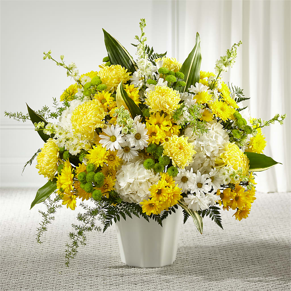Unity & Grace Floor Basket – CARLOS BLOOMS & EVENTS, Garnerville NY