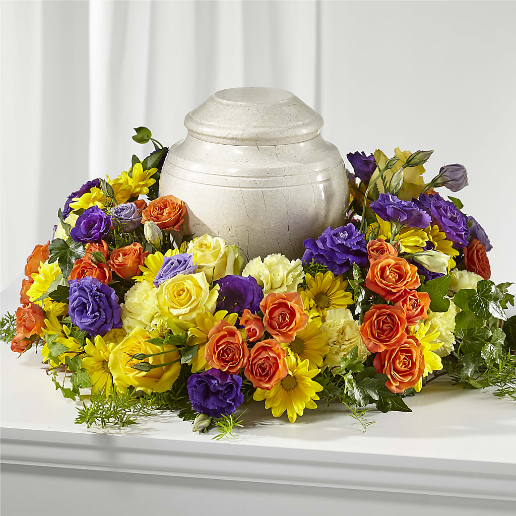 Blossoms of Remembrance Cremation Adornment – CARLOS BLOOMS & EVENTS, Garnerville NY