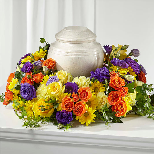 Blossoms of Remembrance Cremation Adornment – CARLOS BLOOMS & EVENTS, Garnerville NY