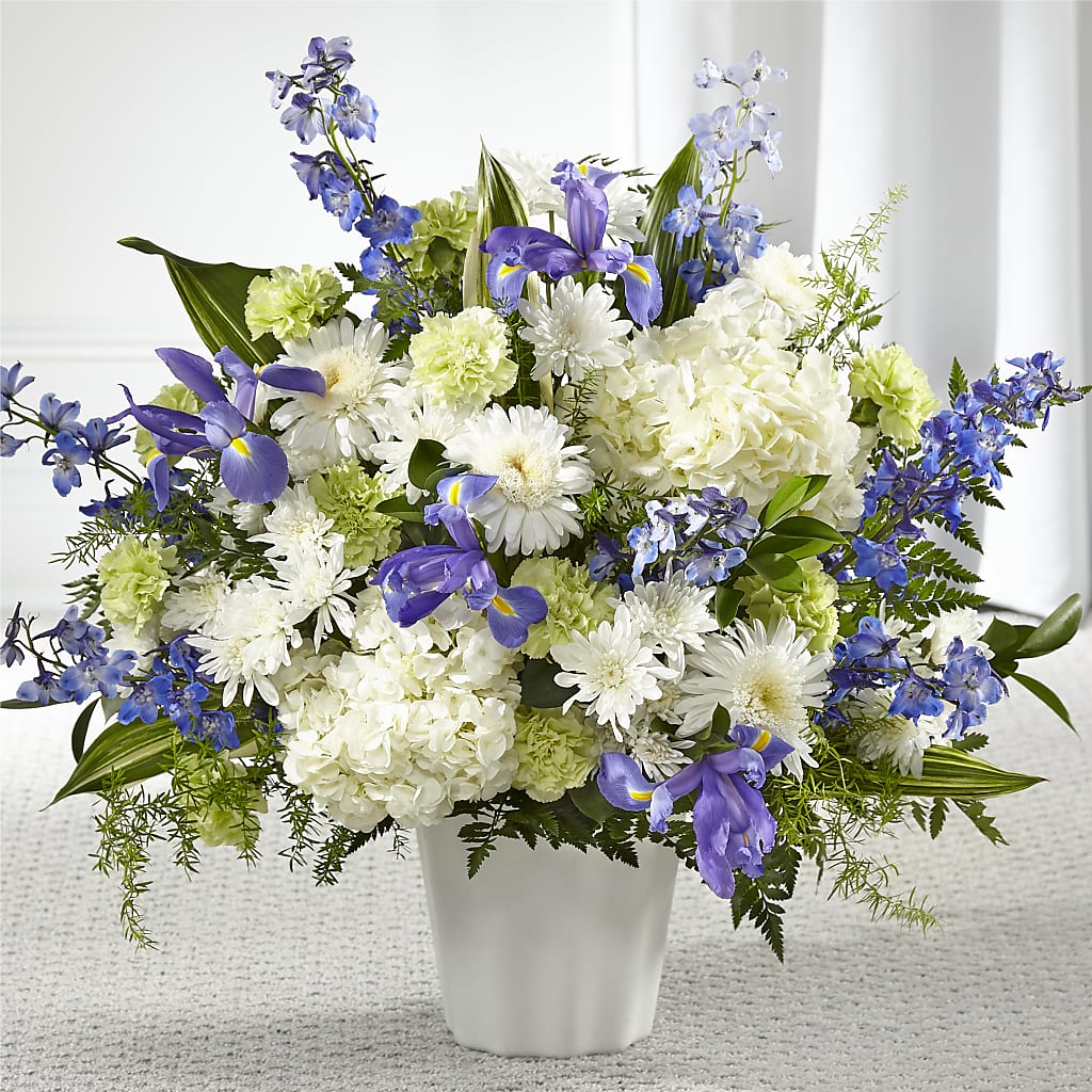 Soft Serenity Floor Basket – CARLOS BLOOMS & EVENTS, Garnerville NY