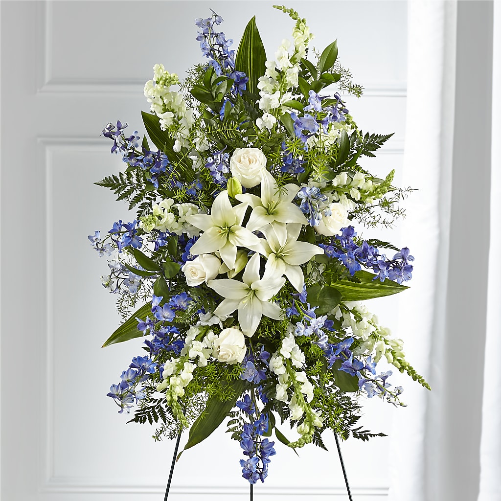 Faithful Friend Standing Spray – CARLOS BLOOMS & EVENTS, Garnerville NY
