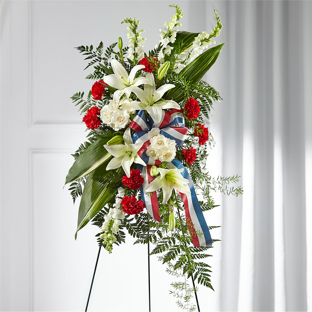 Stars of Life Standing Spray – CARLOS BLOOMS & EVENTS, Garnerville NY