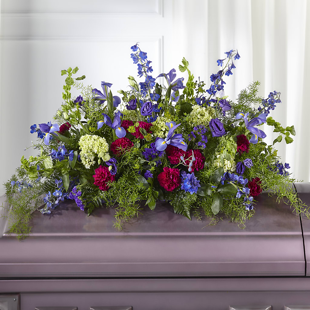 Always Treasured Casket Spray – CARLOS BLOOMS & EVENTS, Garnerville NY