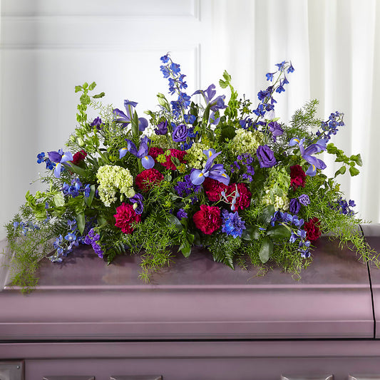 Always Treasured Casket Spray – CARLOS BLOOMS & EVENTS, Garnerville NY