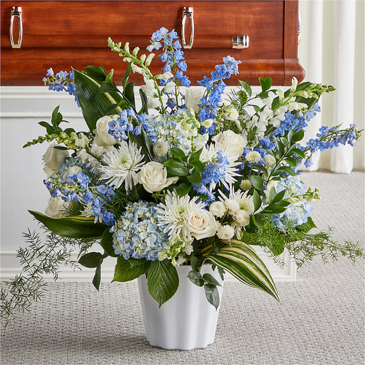 Everlasting Memories Floor Basket – CARLOS BLOOMS & EVENTS, Garnerville NY
