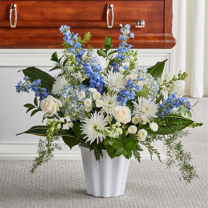 Everlasting Memories Floor Basket – CARLOS BLOOMS & EVENTS, Garnerville NY