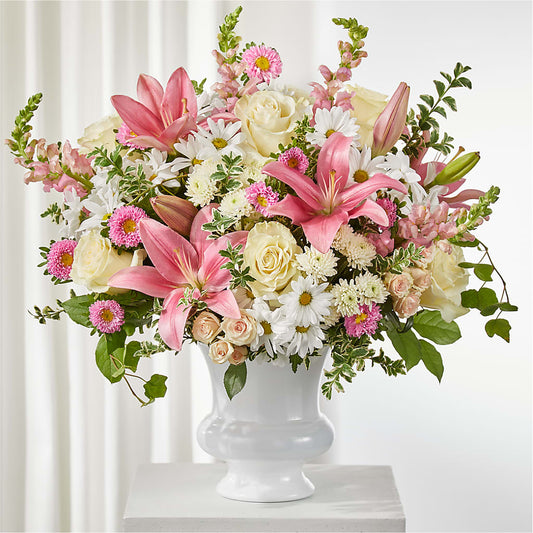 Empathetic Blooms Urn Arrangement – CARLOS BLOOMS & EVENTS, Garnerville NY